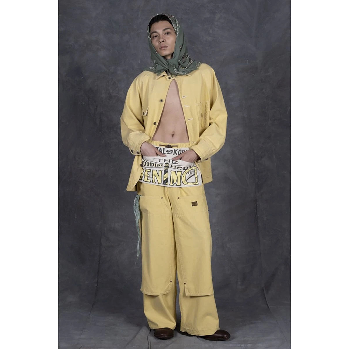 Kapital Canvas Double Knee Easy Baggy Pants