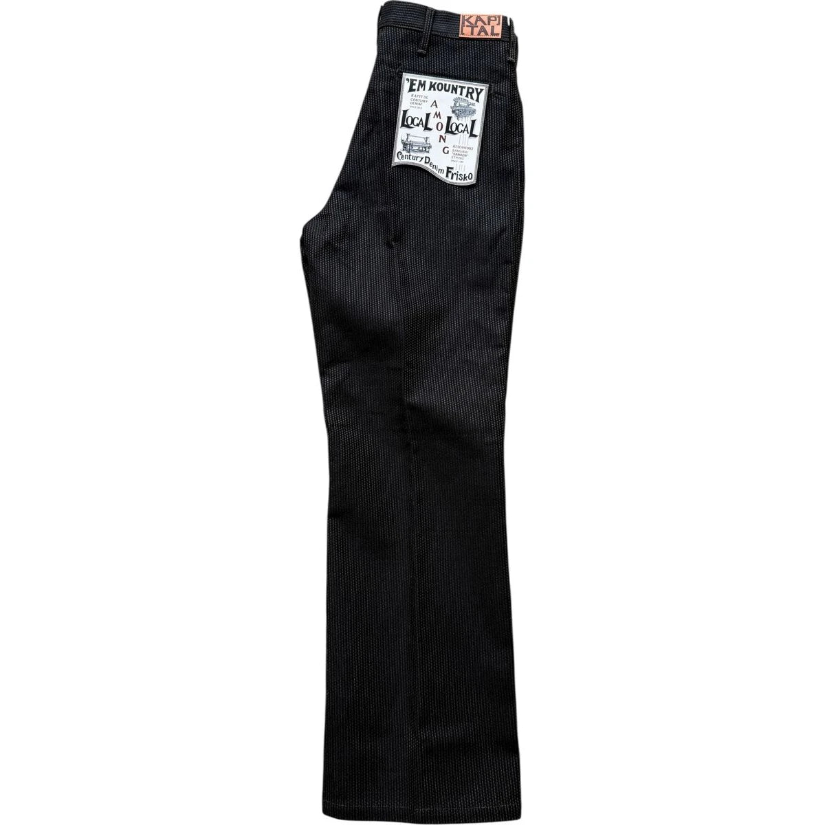 KAPITAL 刺子ベスト S ブラック Kapital Century Denim 5P Frisko No. 9+S (Doro) | COJP Gallery
