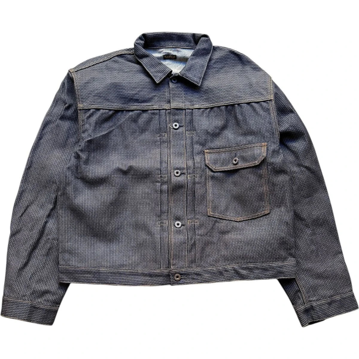 Kapital Century Denim No. 7+S Type 1 Jacket (Sumi) (Persimmon Dyed Kapital Century Denim No. 7+S Type 1 Jacket (Sumi) (Persimmon Dyed