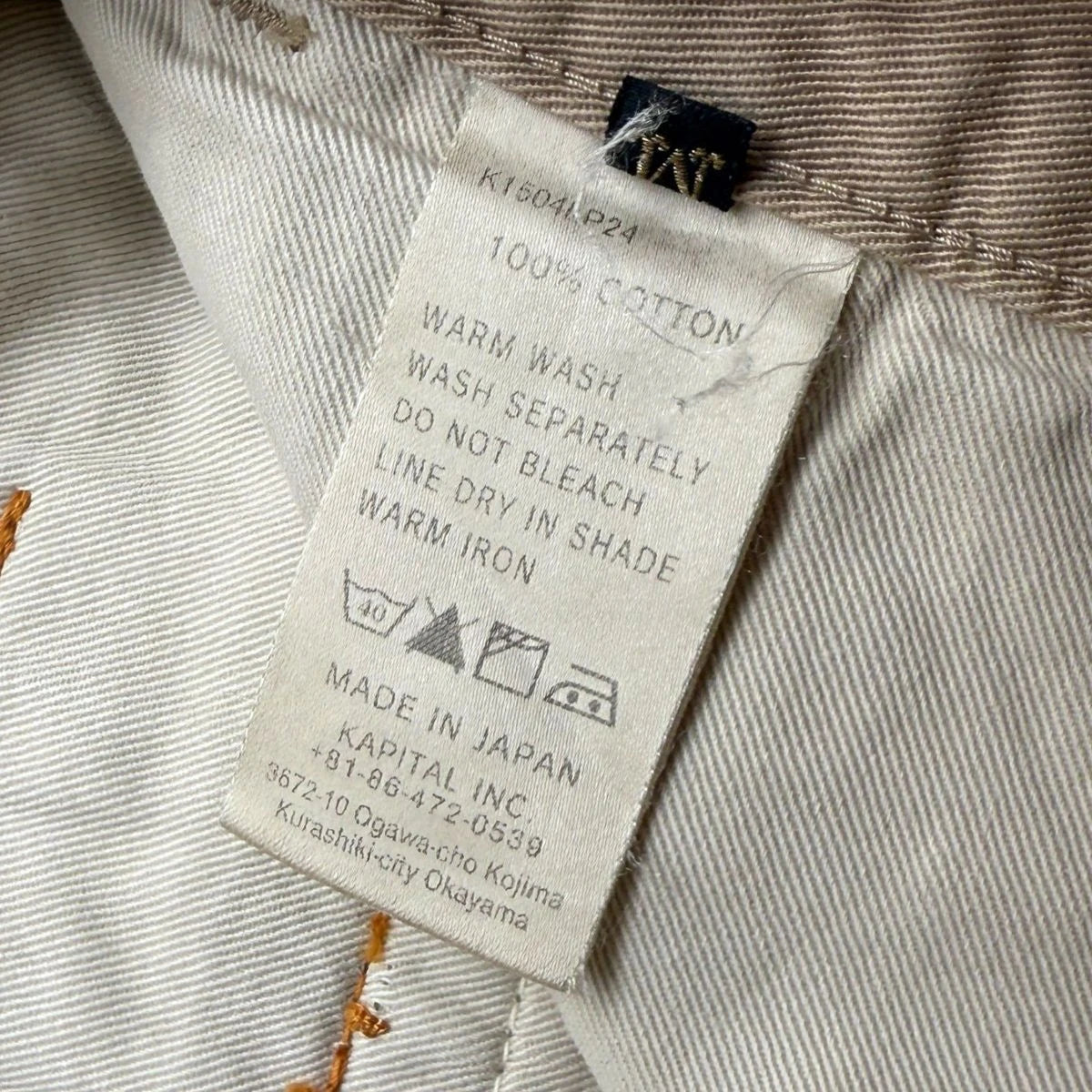 Kapital Chino Paint Splatter Pants