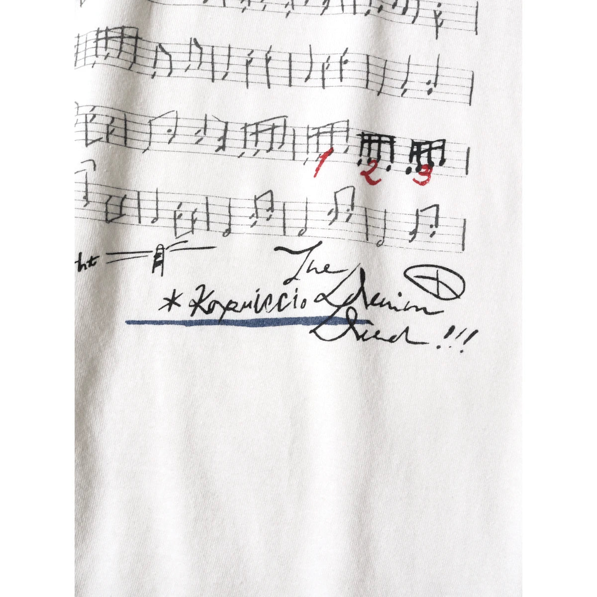 Kapital Cotton Ringer T-Shirt (Boro Elegy Print)