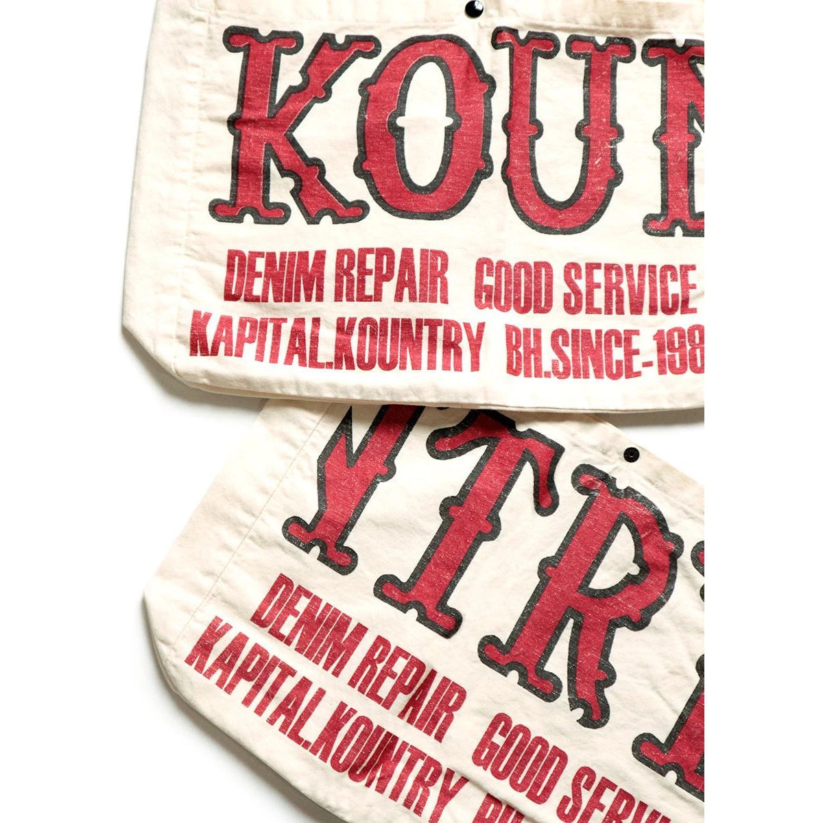 Kapital Cotton Twill Kountry Factory Book Bag