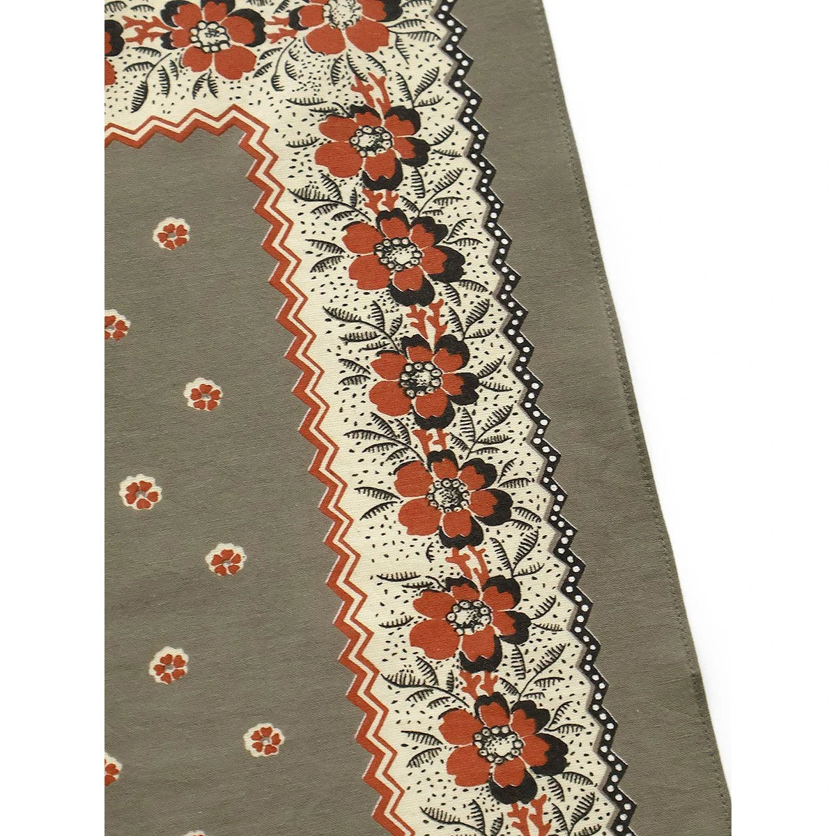 Kapital Fastcolor Selvedge Bandana (Garland Calico) 20×20