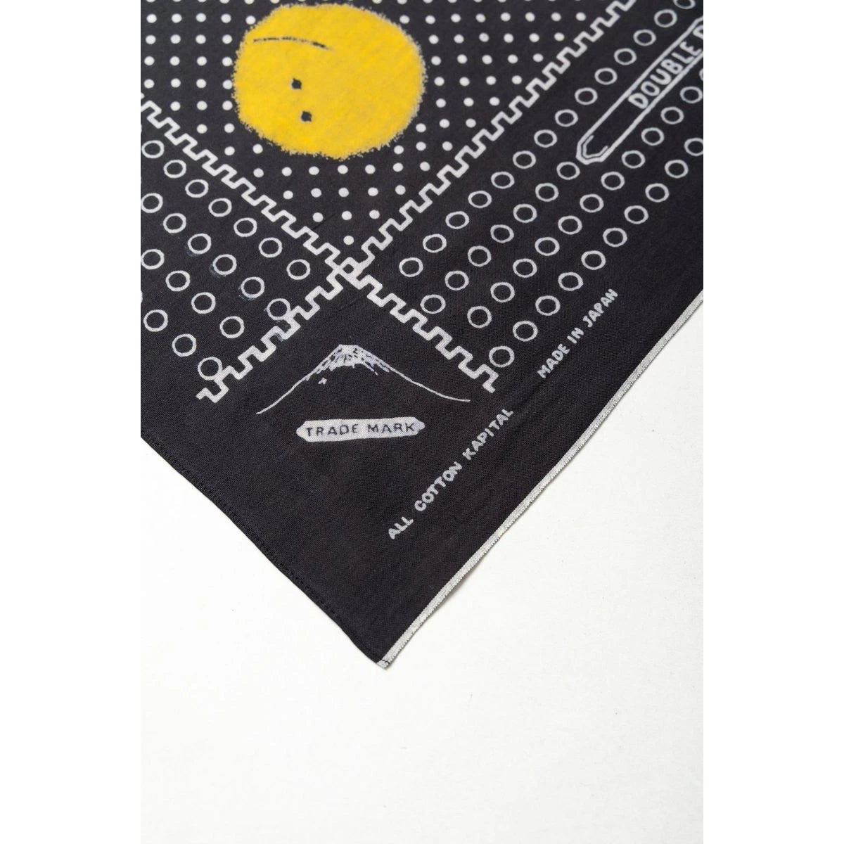 Kapital Fastcolor Selvedge Bandana (Mirrored Fuji Profile Rainbowy)