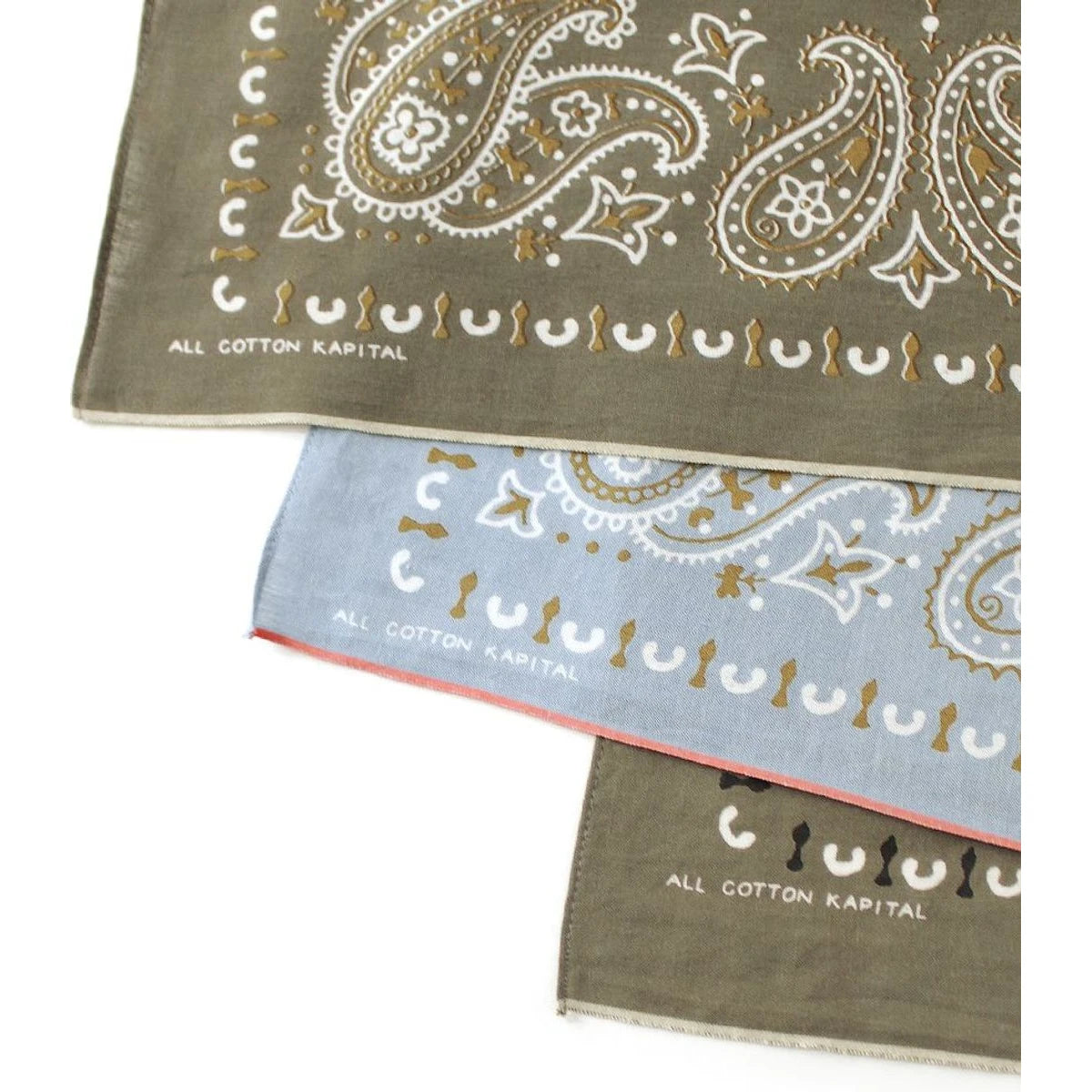 Kapital Fastcolor Selvedge Bandana (Paisley Patchwork)