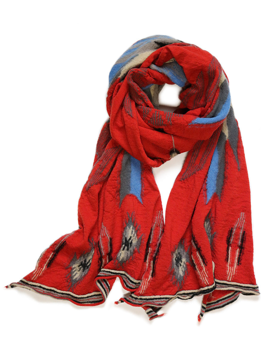 Kapital Felted Wool Ortega Blanket Scarf