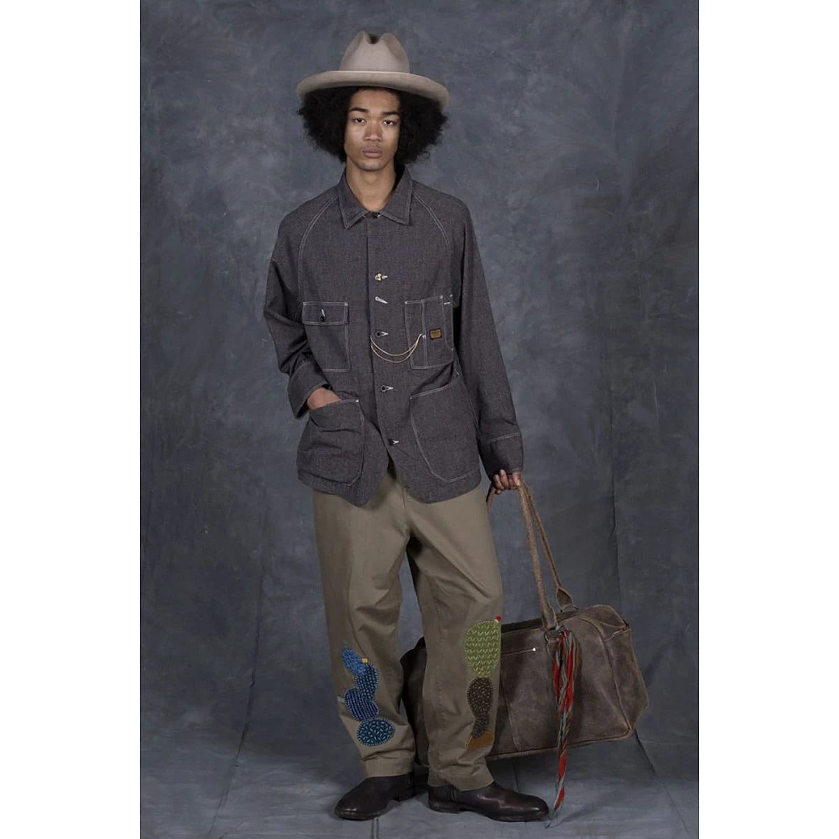 Kapital Heather Chambray Cactus Coverall