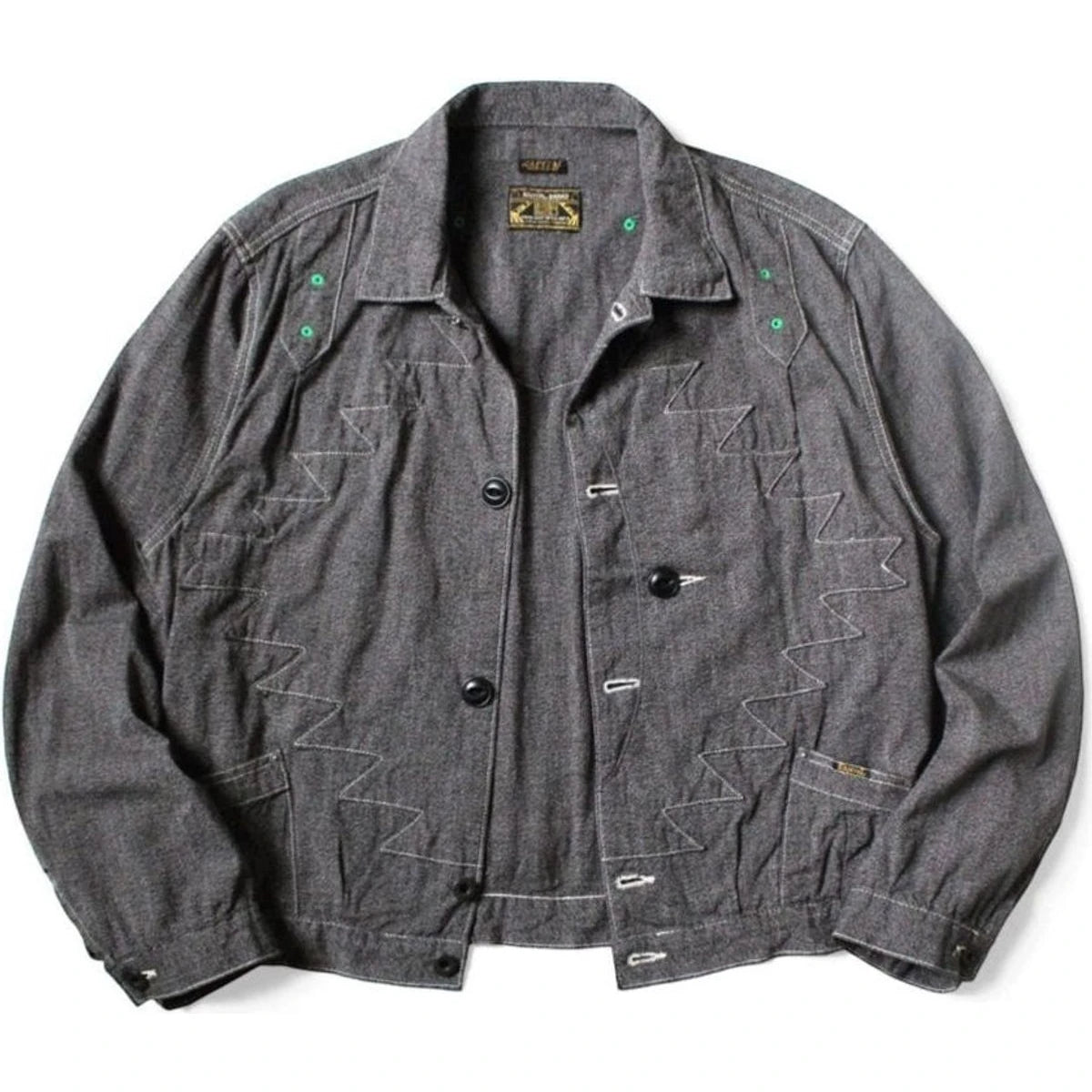 Kapital Heather Chambray Santo Domingo Thunderbird Jacket | COJP Kapital Heather Chambray Santo Domingo Thunderbird Jacket | COJP