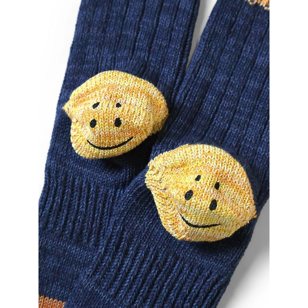Kapital Heather Ivy Rainbowy Happy Heel Smile Socks