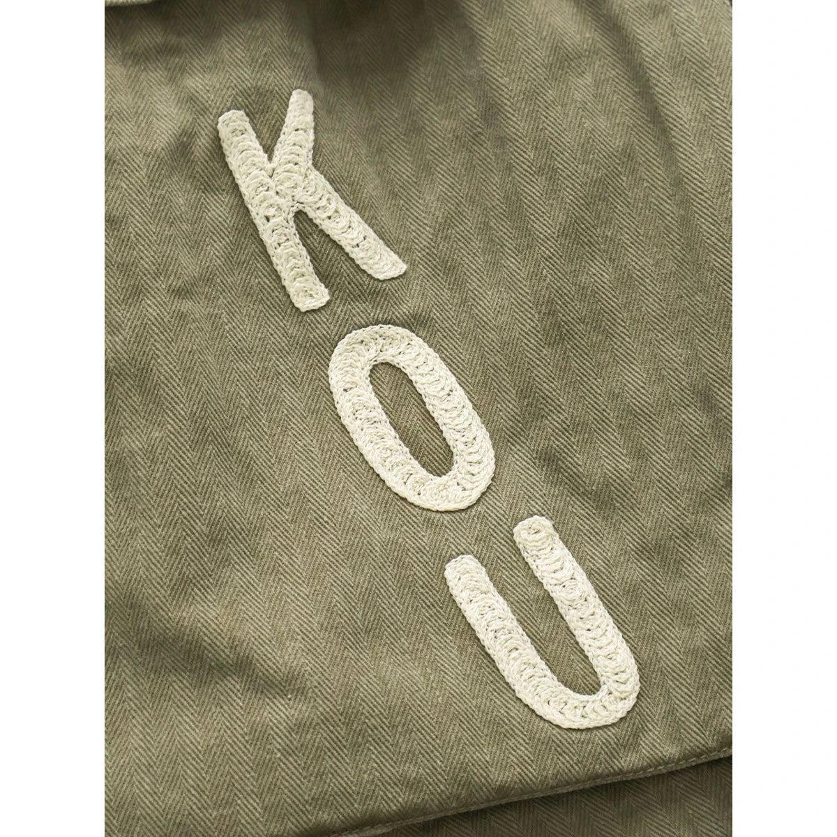 Kapital Herringbone Jumbo Monkey Shorts (Factory Repair Detail & Embroidery)