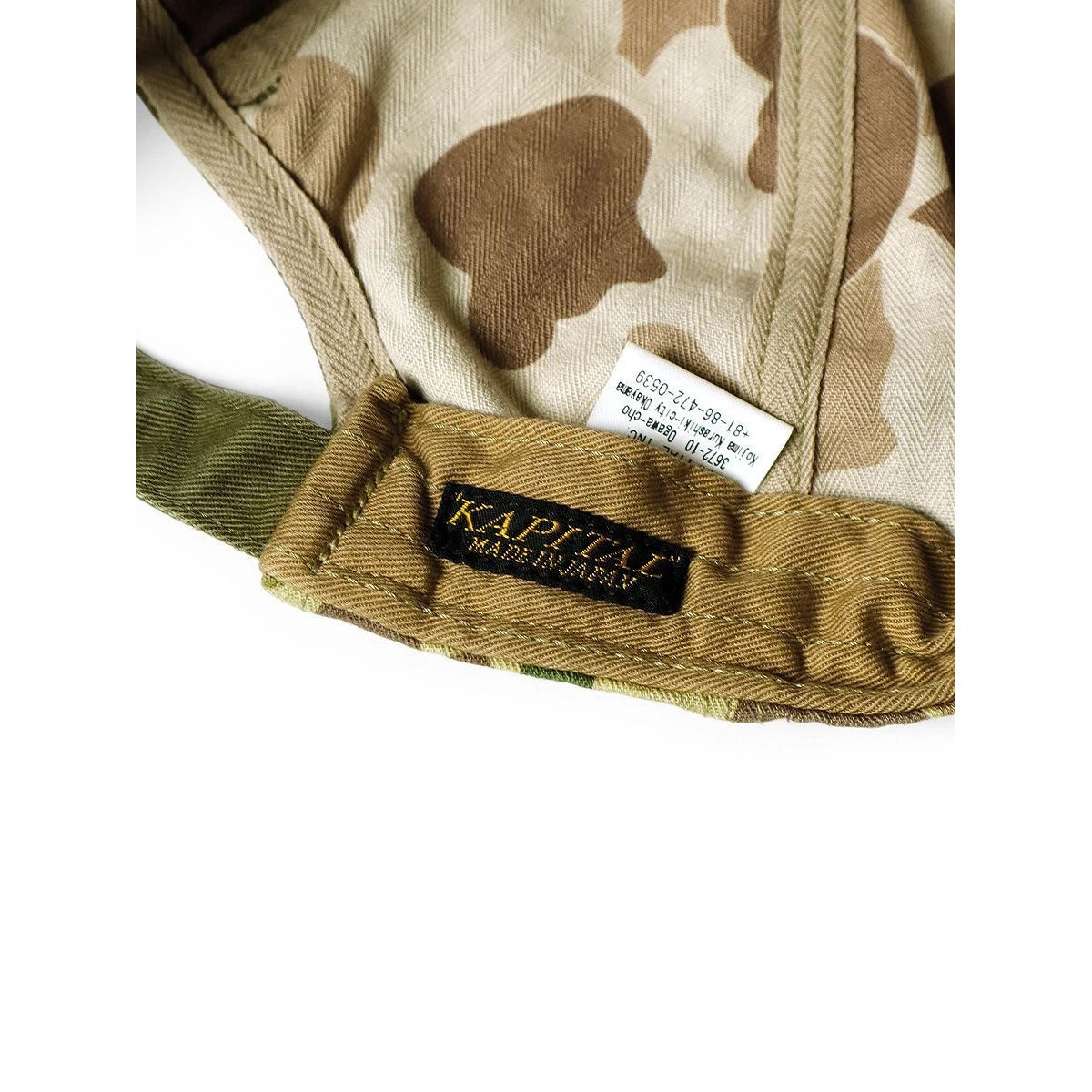 Kapital Hunter Camo Herringbone Military Cap