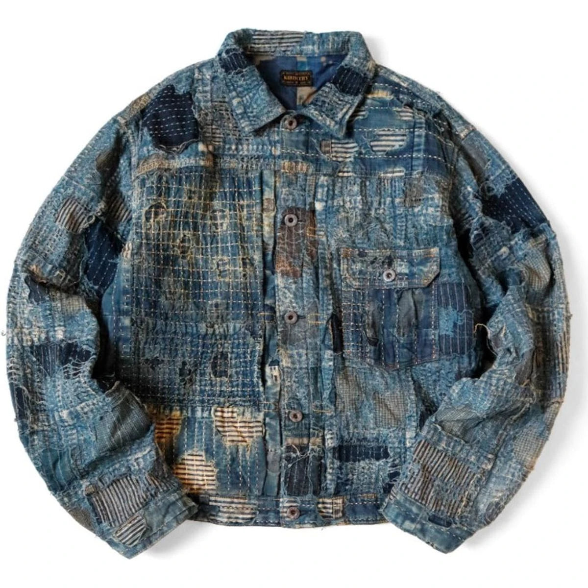 その他 KAPITAL Spring Kapital Black-Tea-Core Boro Spring 1st Jacket Black | SOMEWHERE®