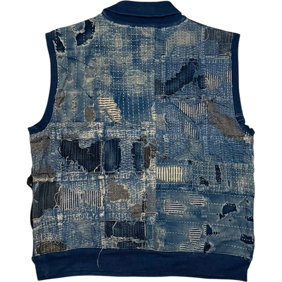 Kapital IDG Fleece x Boro Half Zip Vest