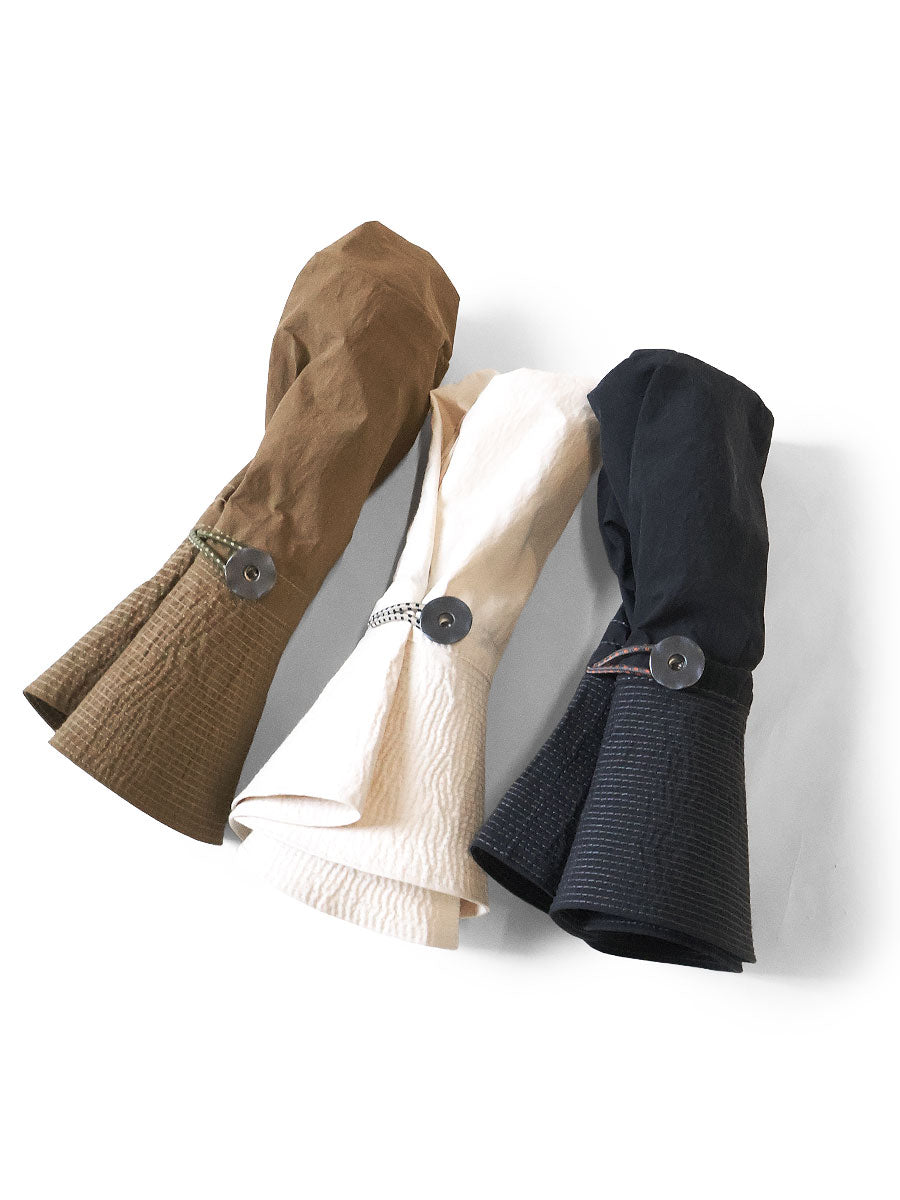 Kapital Nylon Konbu Processed Pork Pie Camp Hat (Long Brim)