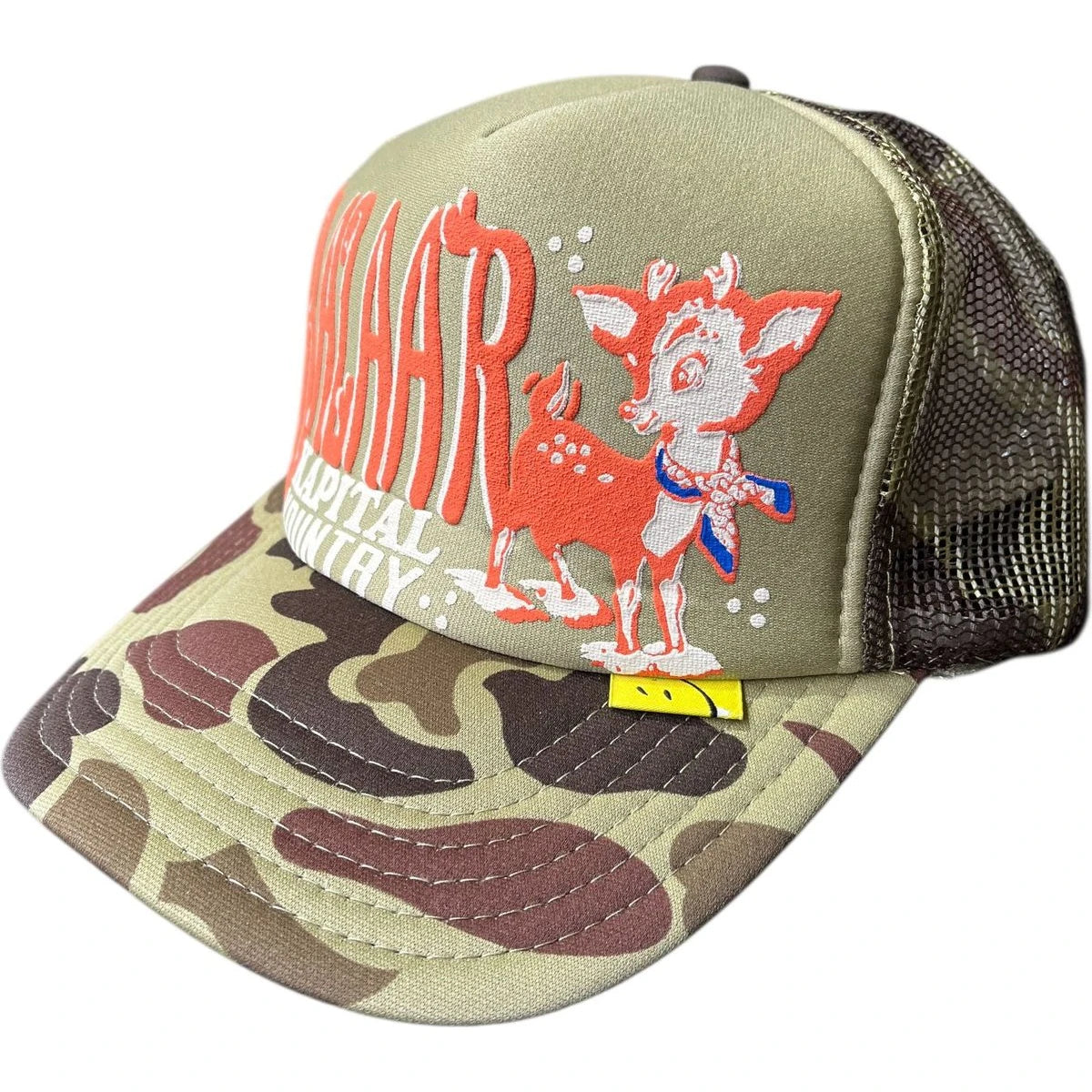 Kapital Kountry Camo Osaka Bazaar Print Trucker Cap | COJP Gallery