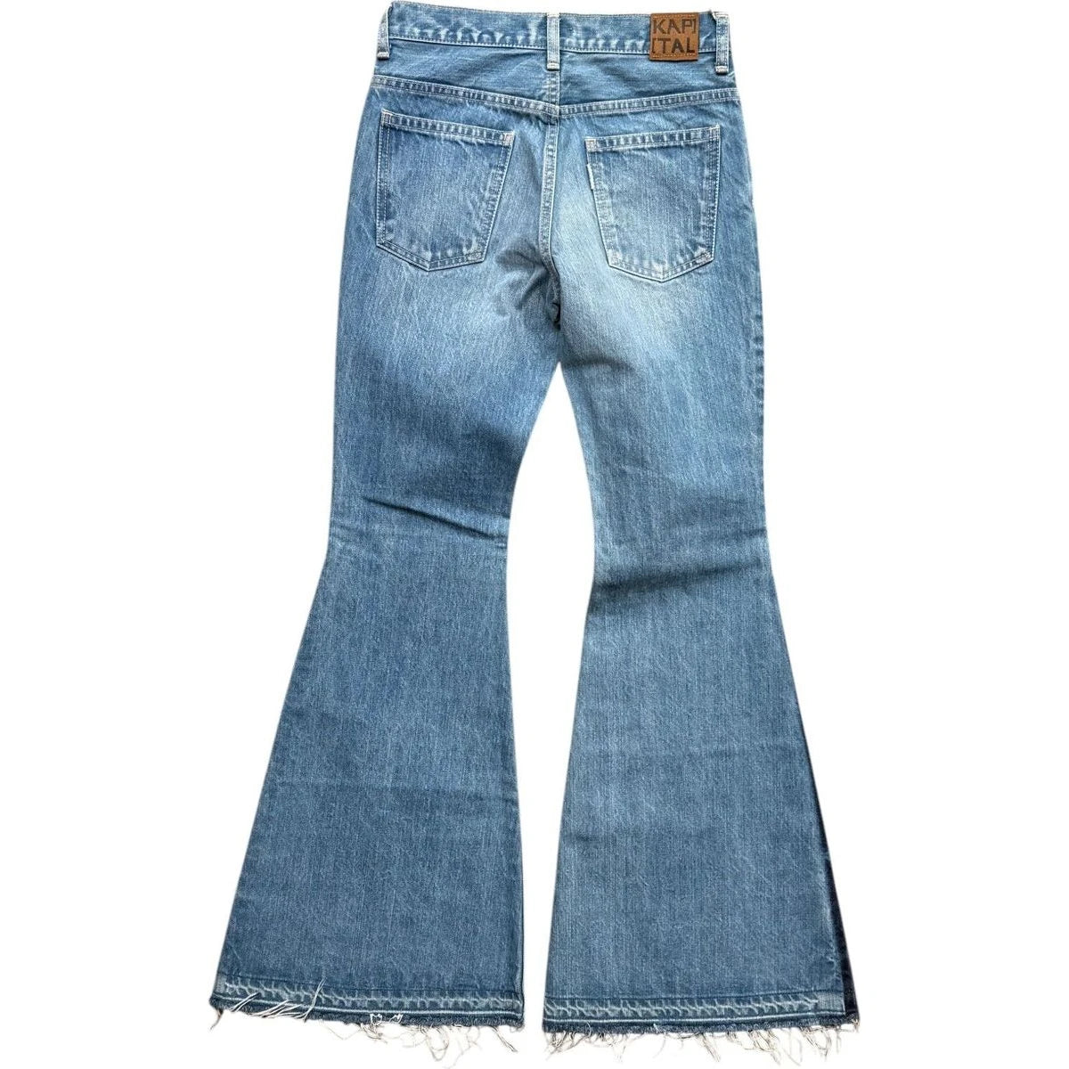 Kapital Kountry Vintage Washed Denim Super Flare Pants (2016)