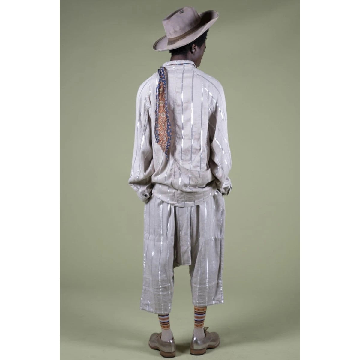Kapital Linen Glitter Phillies Striped Sullel Easy Pants