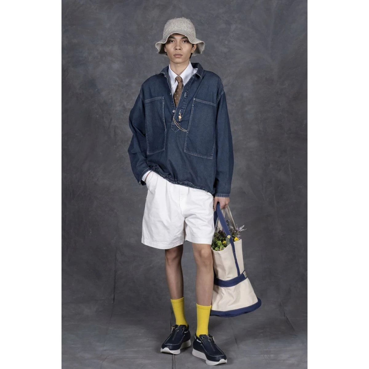 Kapital No.4 Canvas Elephant Tote Bag M