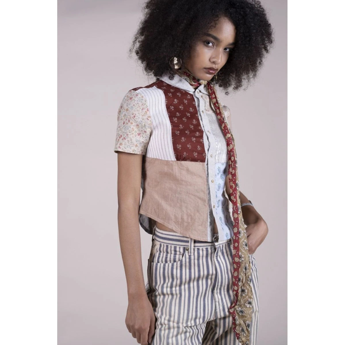 Kapital Patchwork A Cappella Blouse
