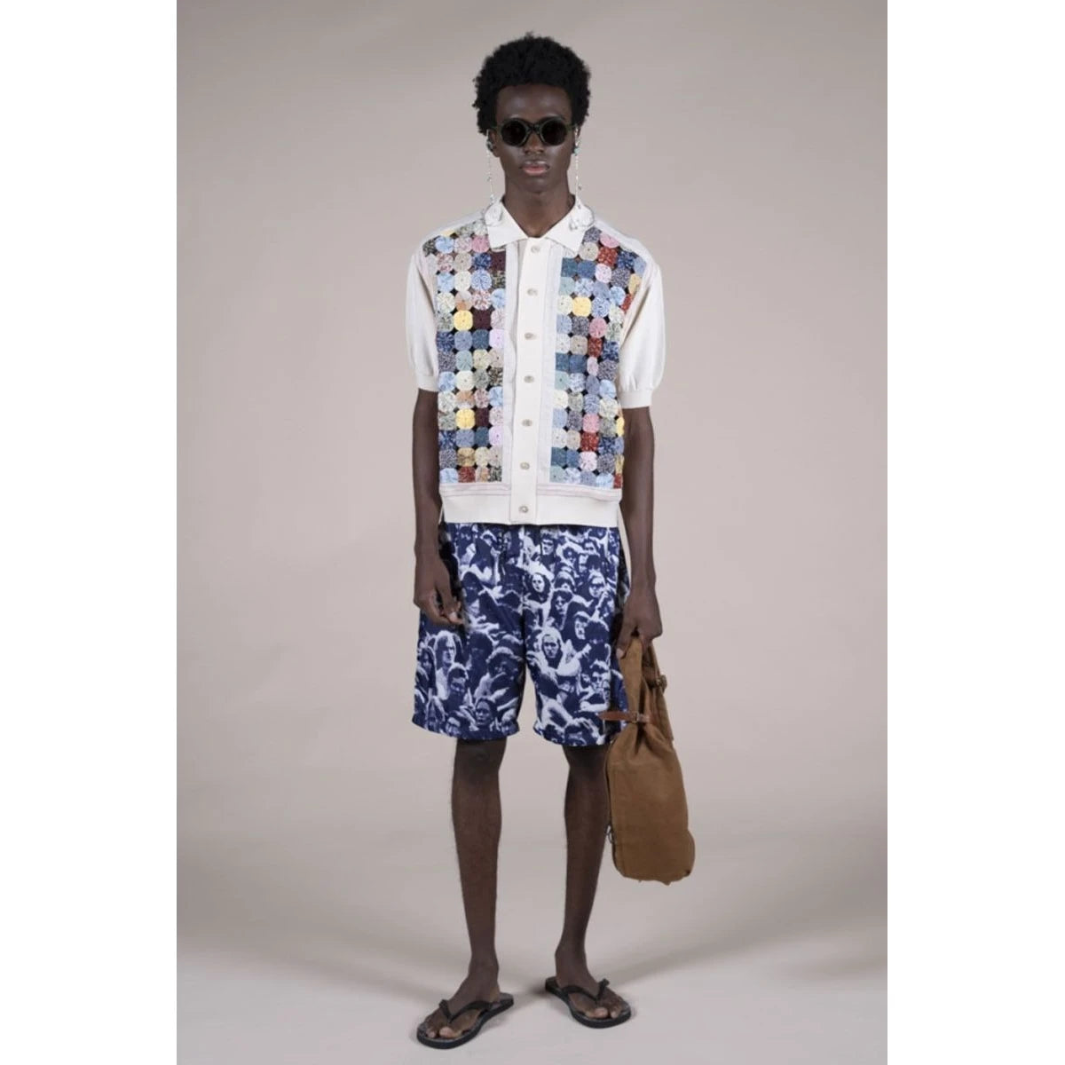 Kapital Poly Taffeta Festival Print Swimsuit
