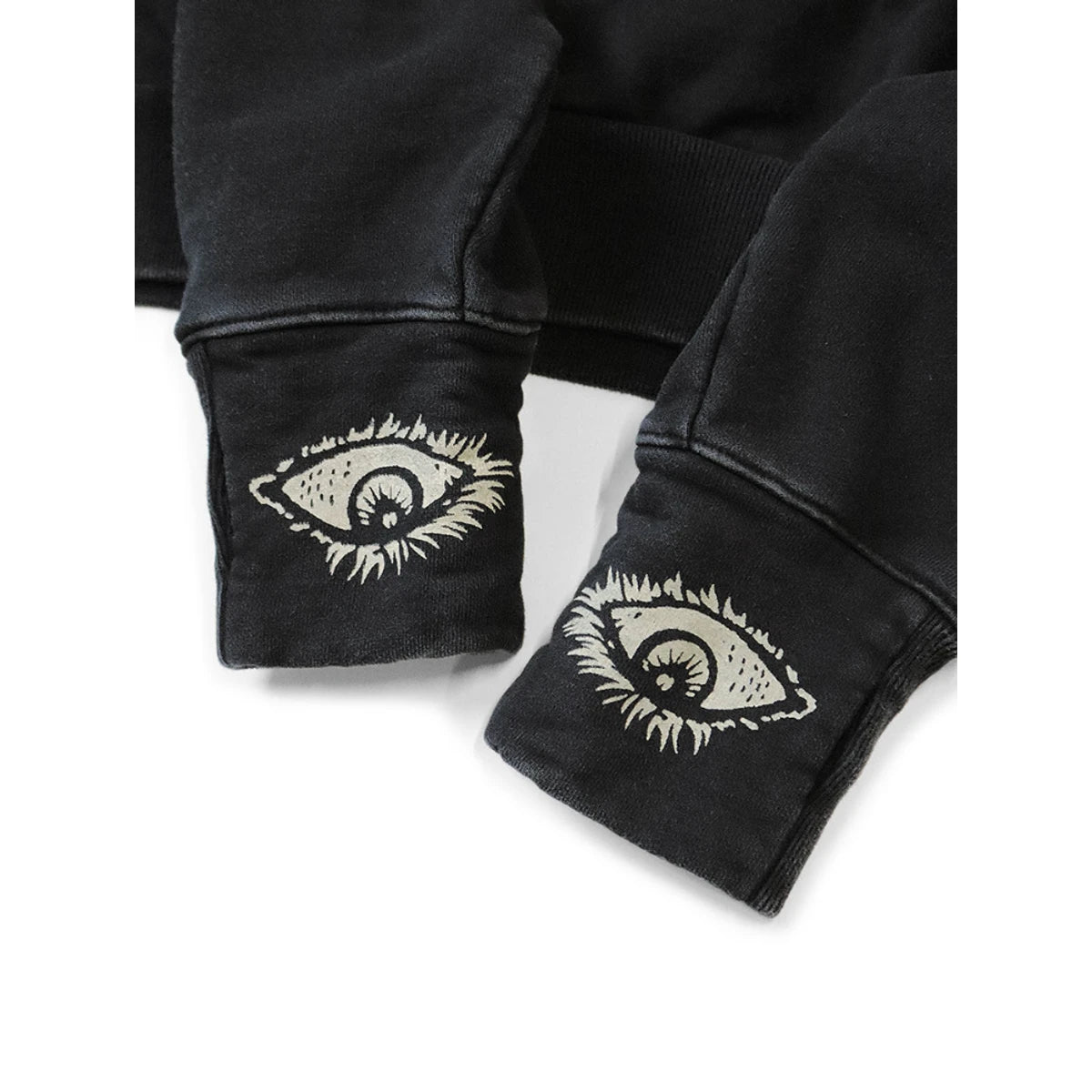 Kapital Raglan Hooded Fleece Sweatshirt (Speakeasy College Print)
