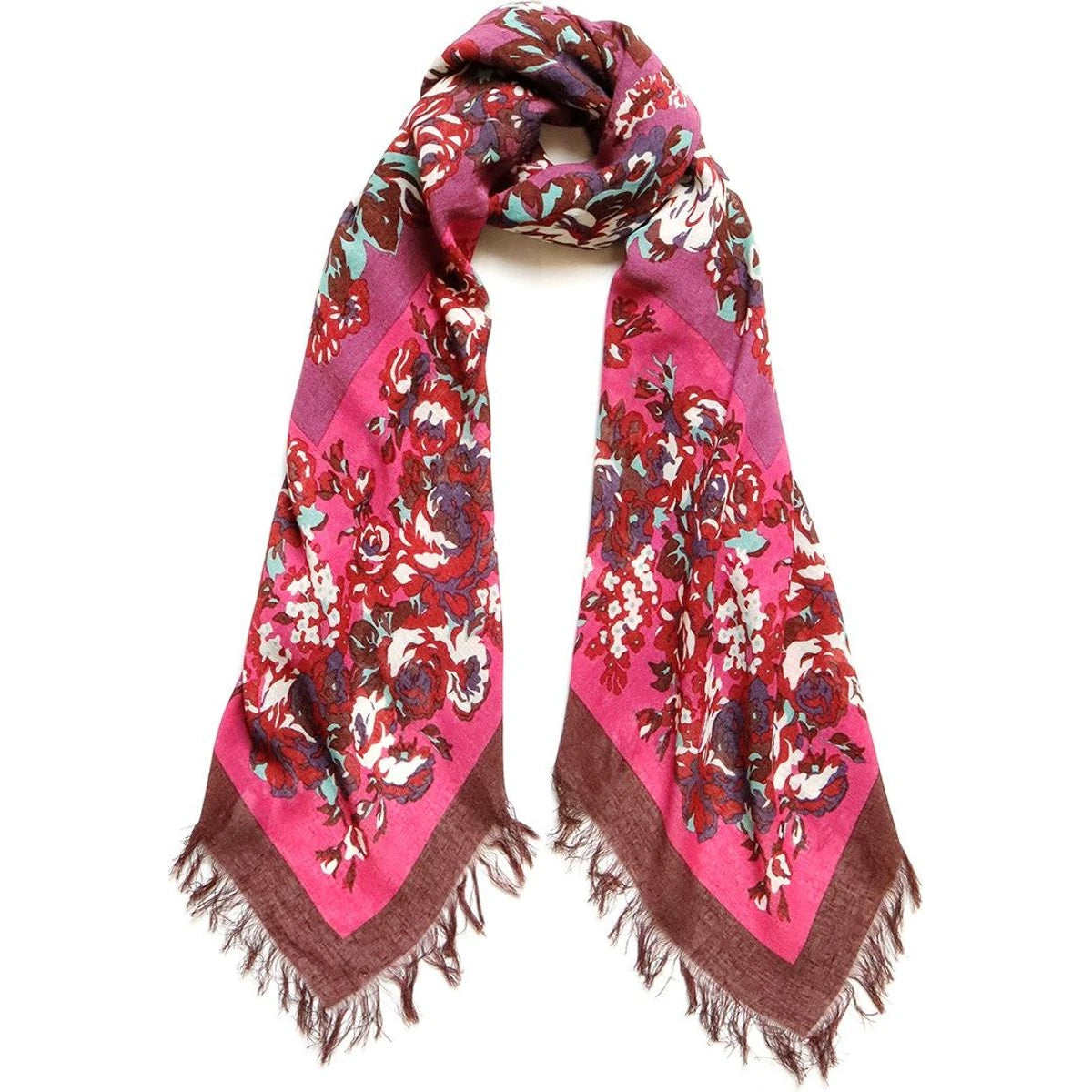 Kapital Rayon Fringed Stole (Nadeshiko Champetre)