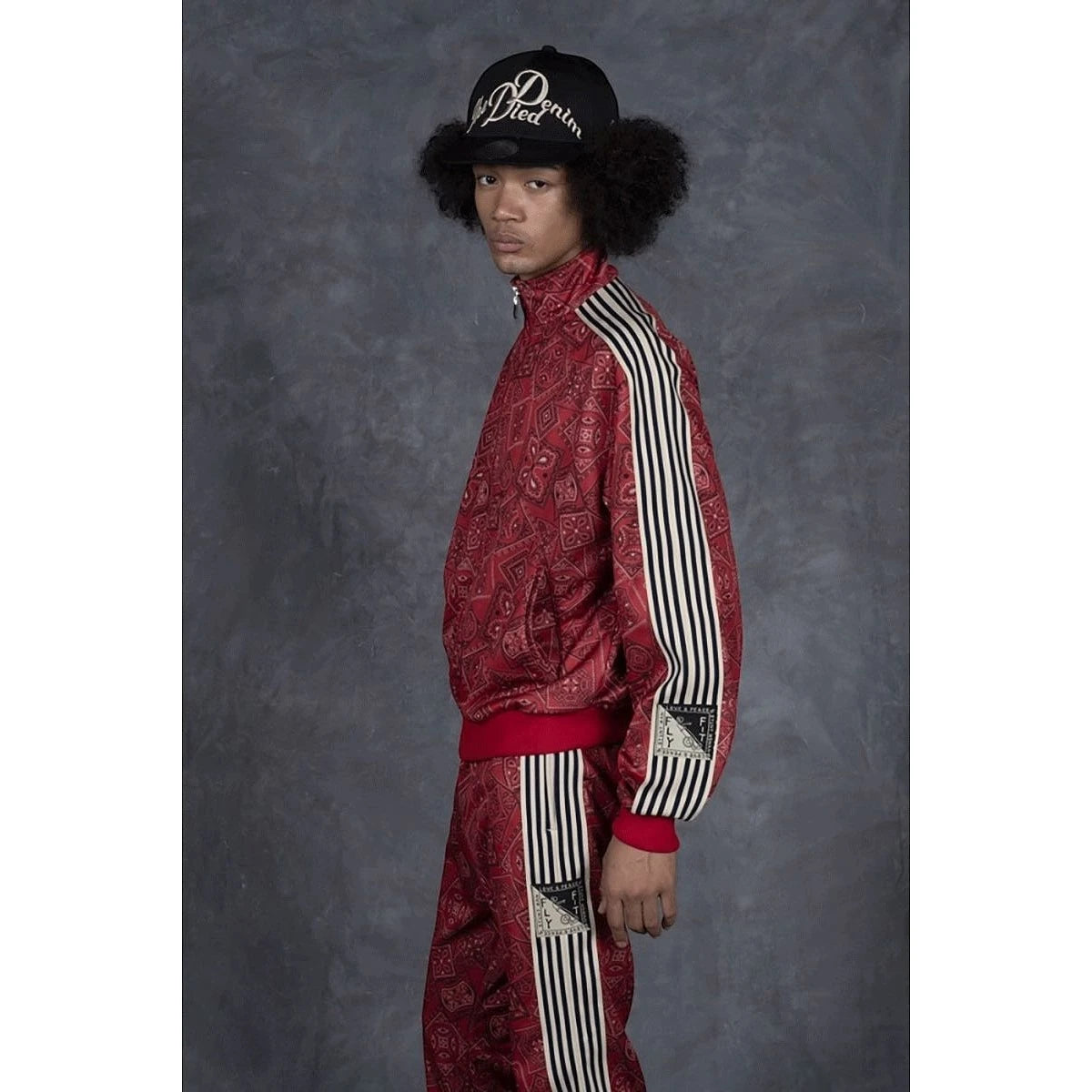 Kapital Smooth Jersey Cookie Bandana Print Track Jacket