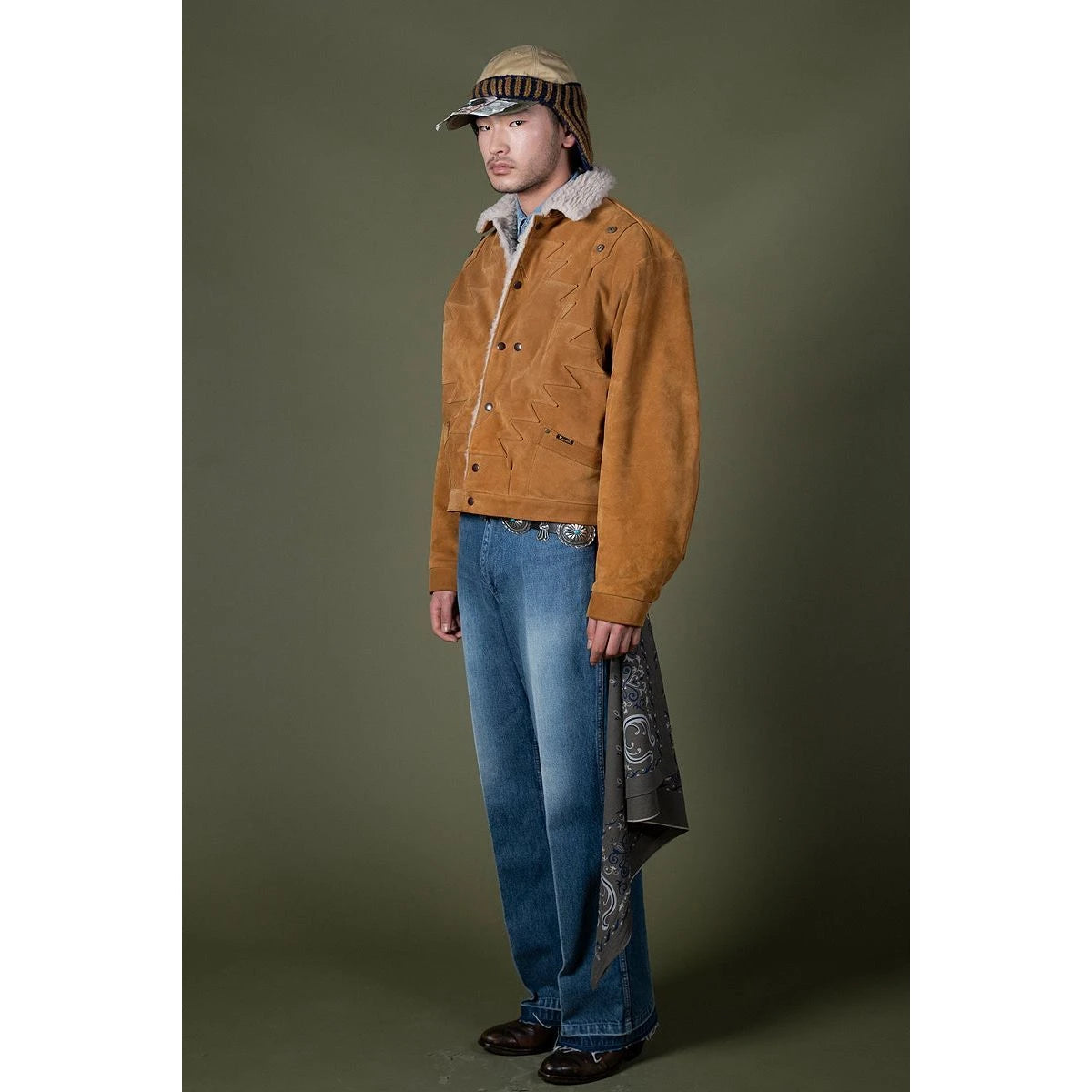 Kapital Suede Leather Thunderbird Jacket