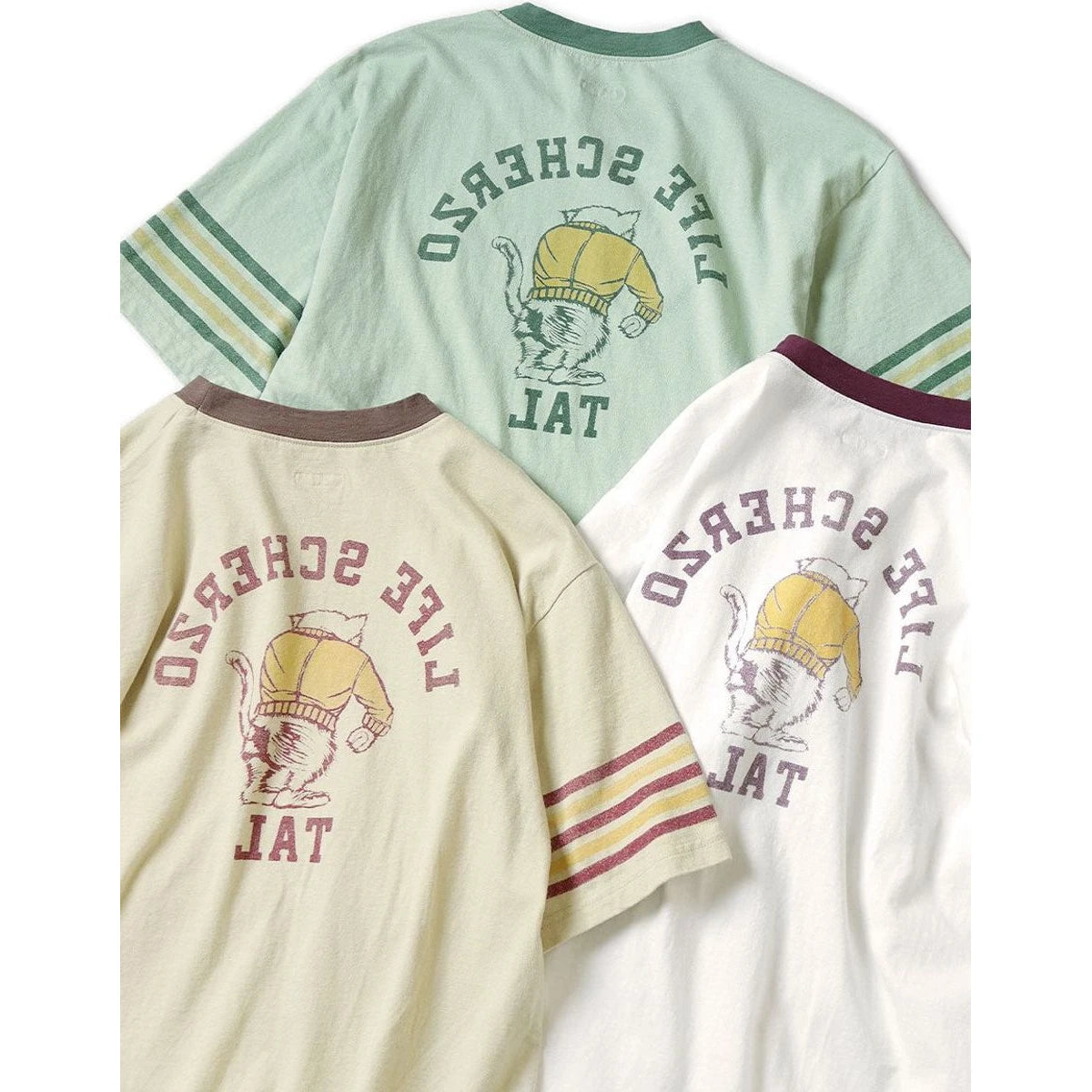 Kapital Tenjiku Ringer T-Shirt (College Catpital Print)