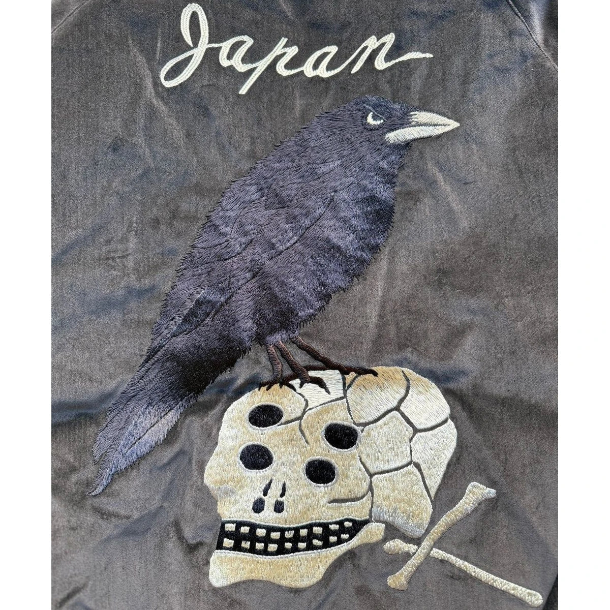 Kapital Velvet Souvenir Jacket (Crow and Skull)