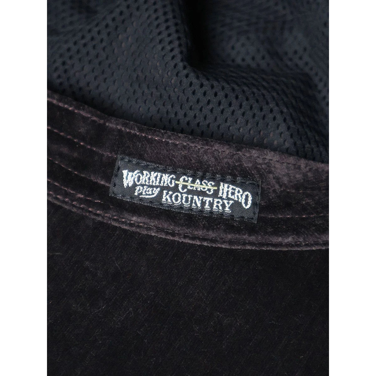 Kapital Velveteen Bucket Hat With Short Brim (Peckish Rainbowy)
