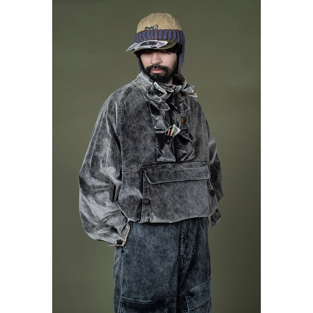Kapital Velveteen Nickel Anorak (Dirty Dyed)