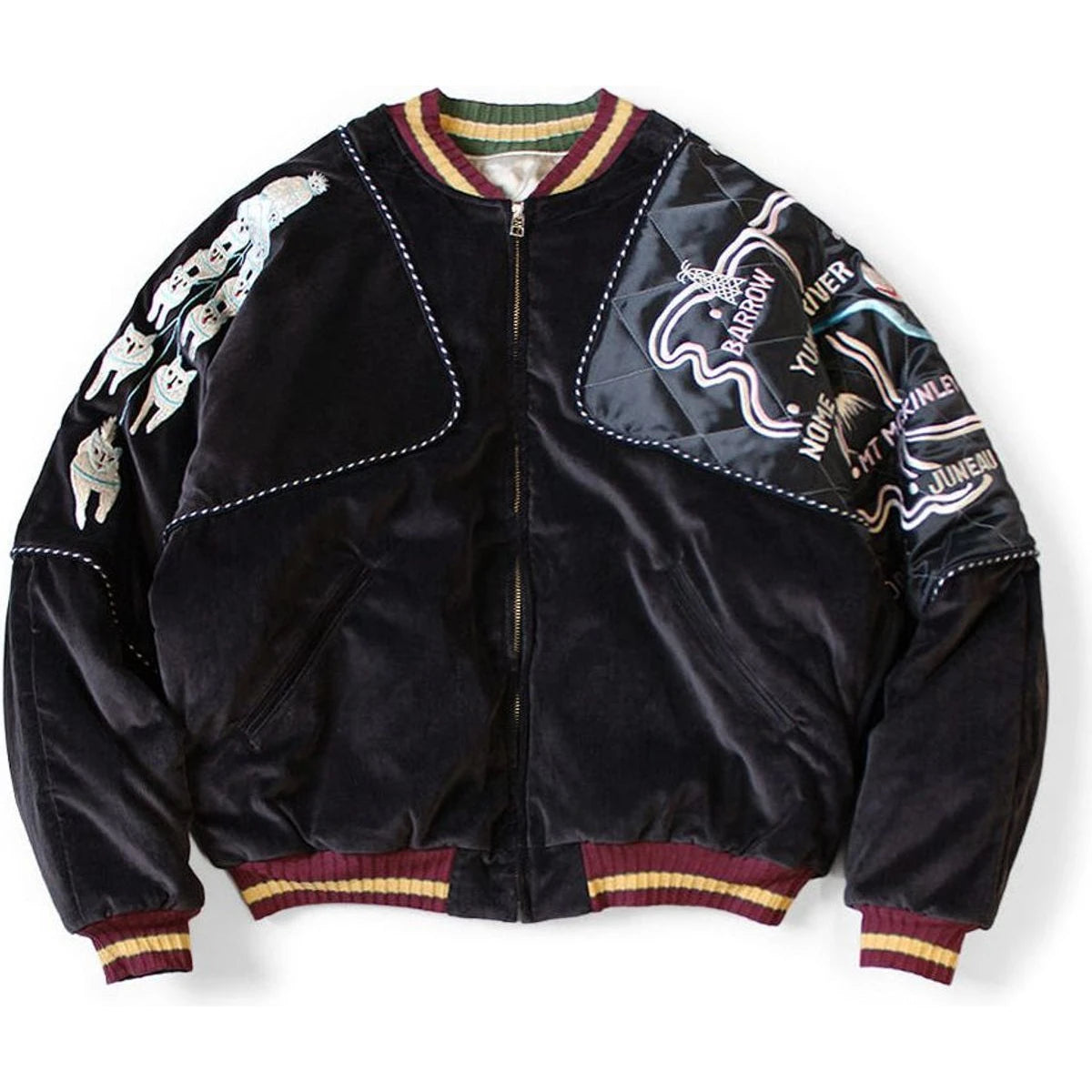 Kapital Velveteen Sham Siamese Bomber Jacket (Yukon) | COJP Gallery