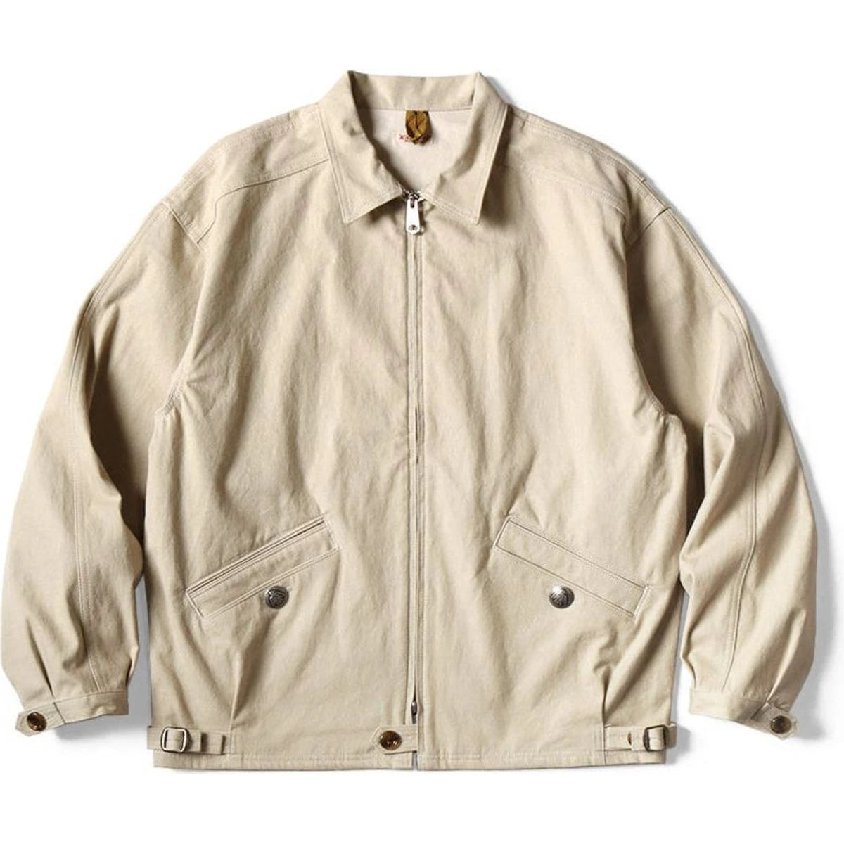 Kapital Water-Repellent Light Canvas Zip Up Kayak Paw-Paw Blouson