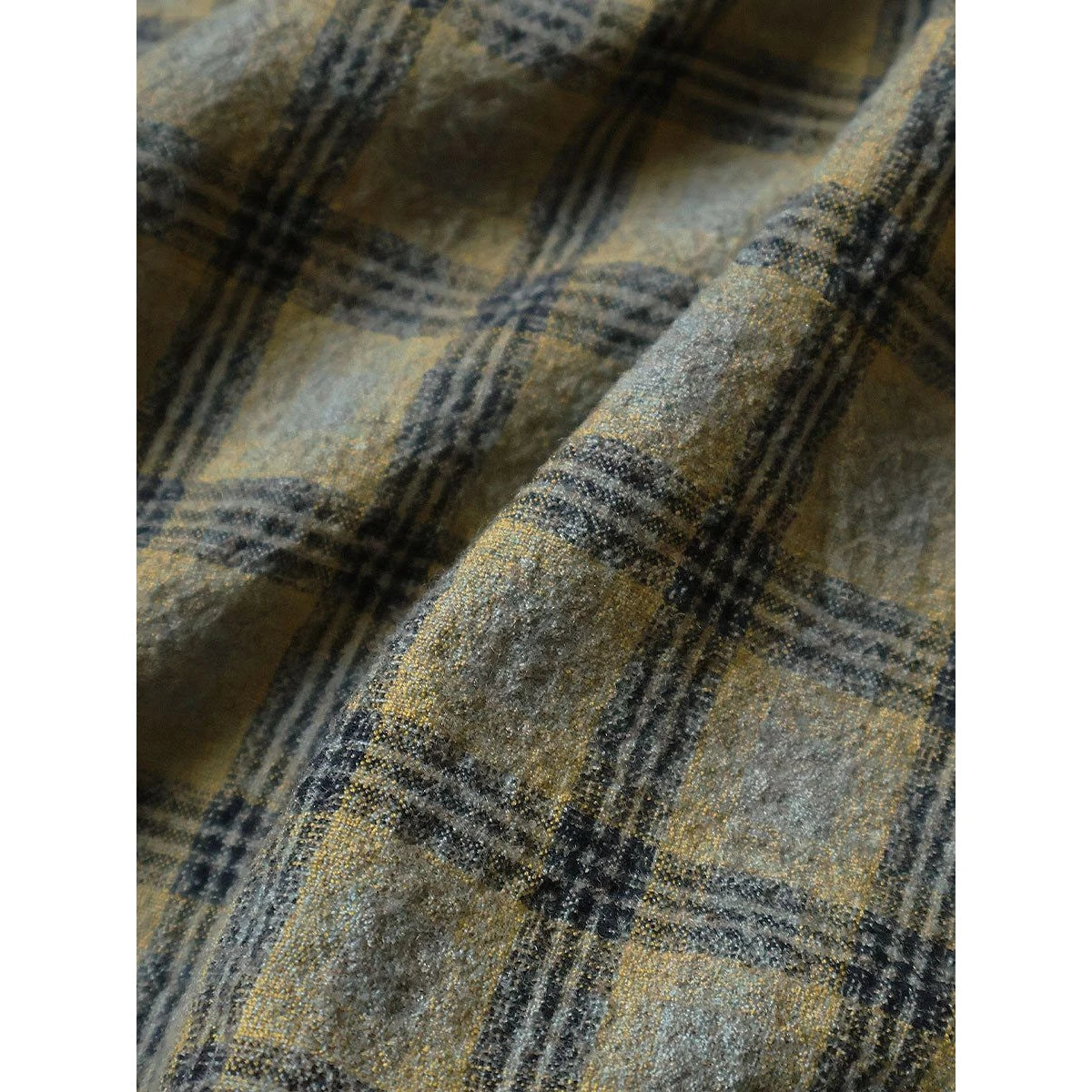 Kapital Wool Check Zip Up Friend Pocket Board Shirt