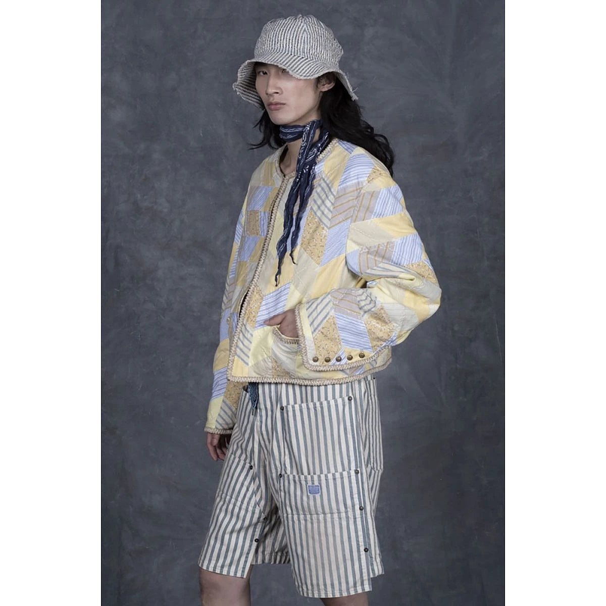 Kapital Yabane Quilt Patchwork Chateau Bolero Jacket
