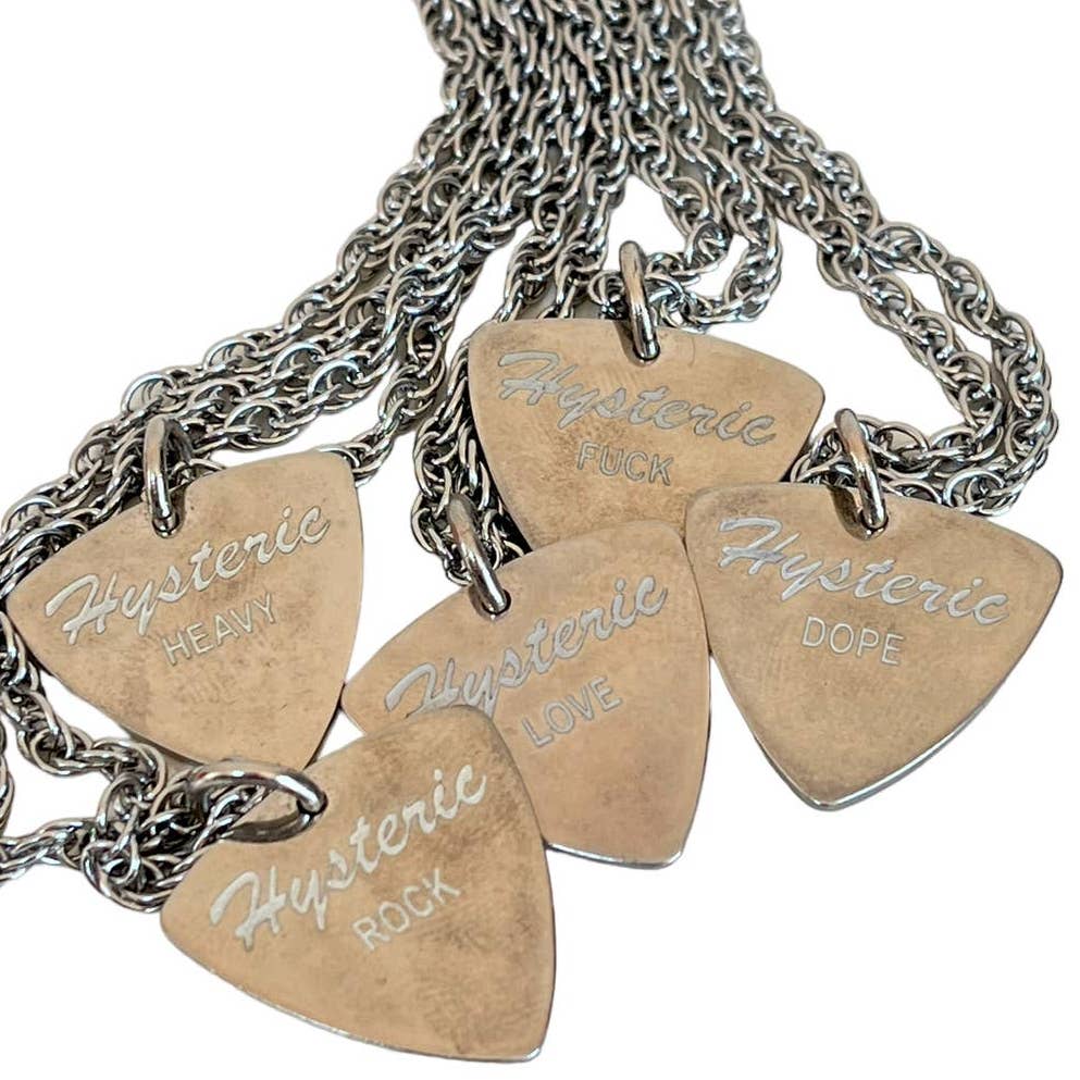 Hysteric Glamour Guitar Pick Necklace - Hysteric Dope