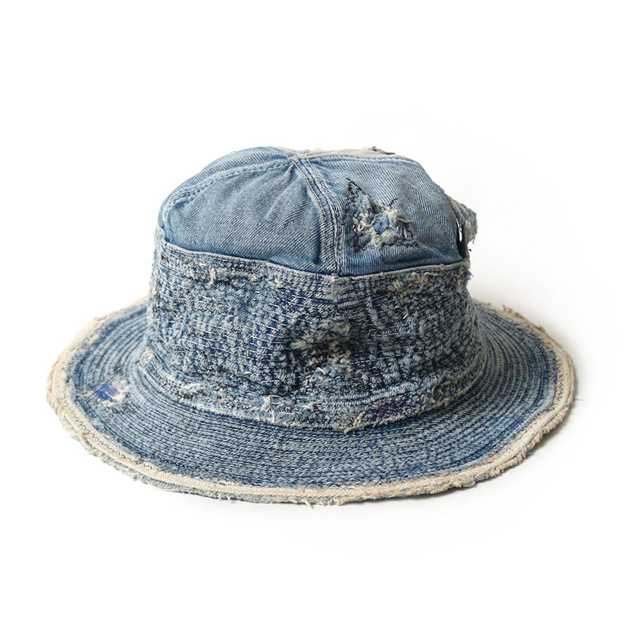 Kapital 11.5oz Denim “The Old Man & The Sea” Hat (Distressed Remake)