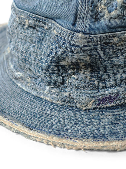 Kapital 11.5oz Denim “The Old Man & The Sea” Hat (Distressed Remake)