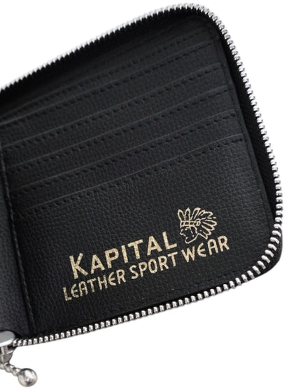 Kapital Thumbs Up Bone Hand Zip Wallet
