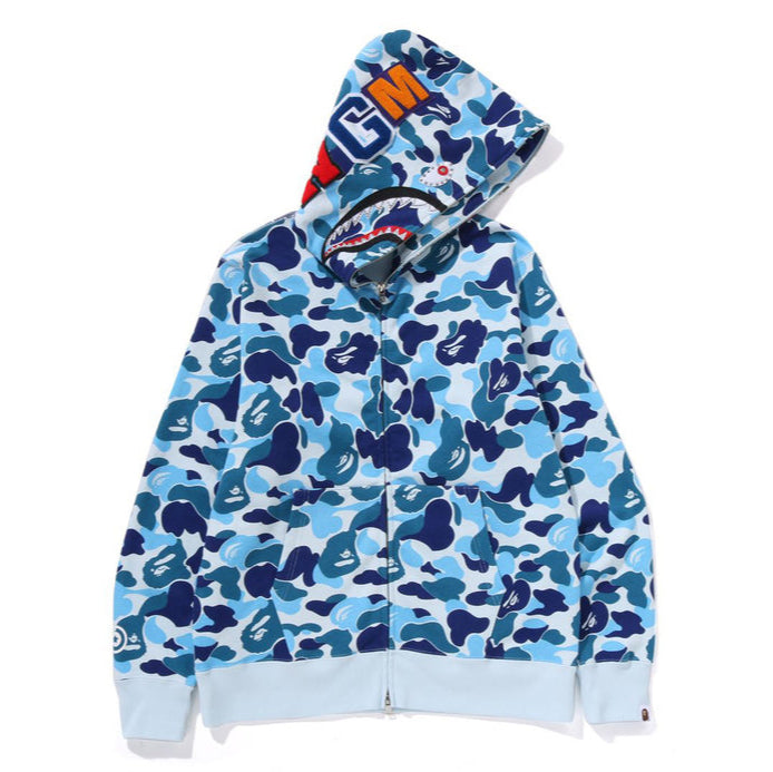 BAPE ABC CAMO CRYSTAL STONE SHARK FULL ZIP HOODIE