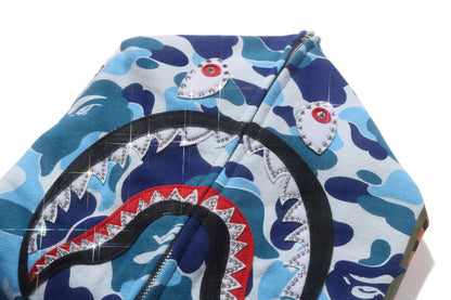 BAPE ABC CAMO CRYSTAL STONE SHARK FULL ZIP HOODIE