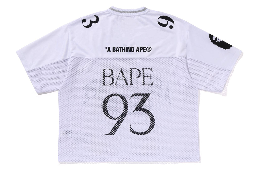 BAPE LINE CAMO MULTI LOGO RELAXED FIT FOOTBALL JERSEY