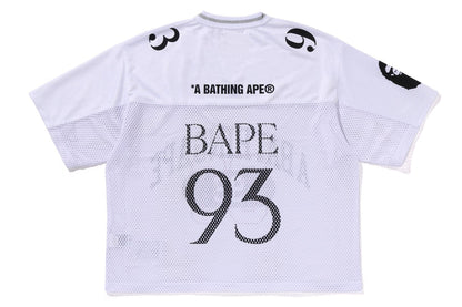 BAPE LINE CAMO MULTI LOGO RELAXED FIT FOOTBALL JERSEY