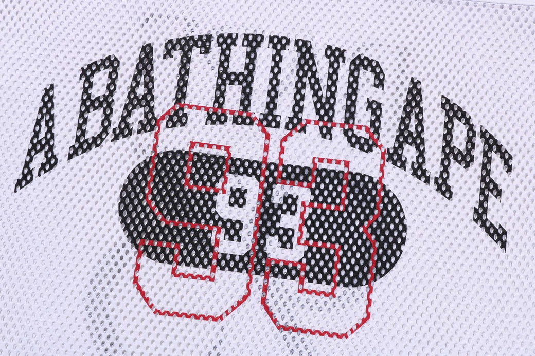 BAPE LINE CAMO MULTI LOGO RELAXED FIT FOOTBALL JERSEY