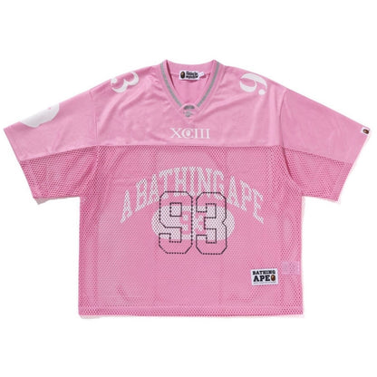 BAPE LINE CAMO MULTI LOGO RELAXED FIT FOOTBALL JERSEY