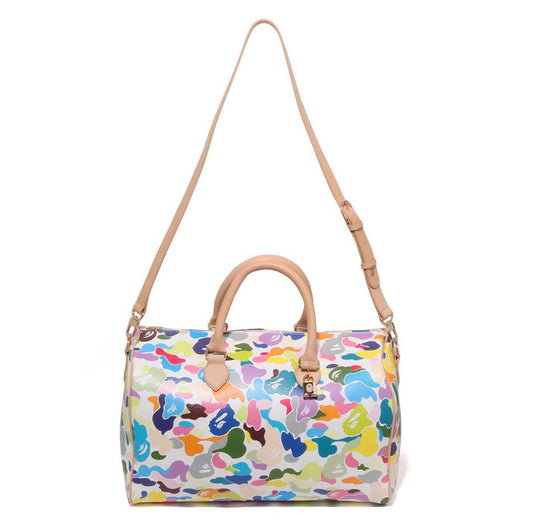 BAPE MULTI CAMO BOSTON BAG