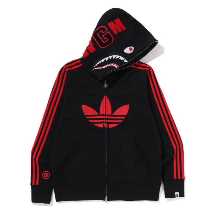 BAPE X ADIDAS SHARK FULL ZIP HOODIE
