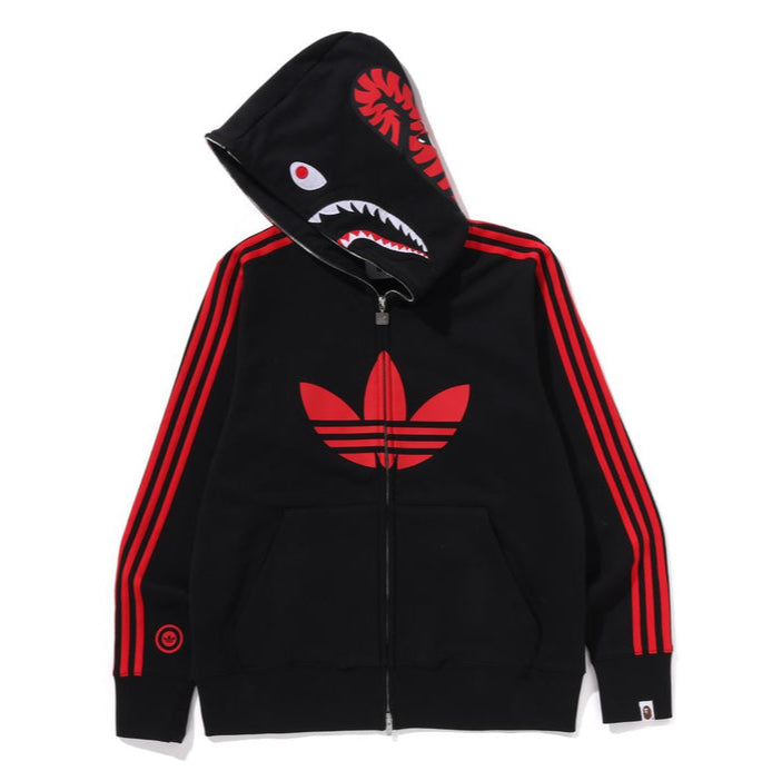 BAPE X ADIDAS SHARK FULL ZIP HOODIE