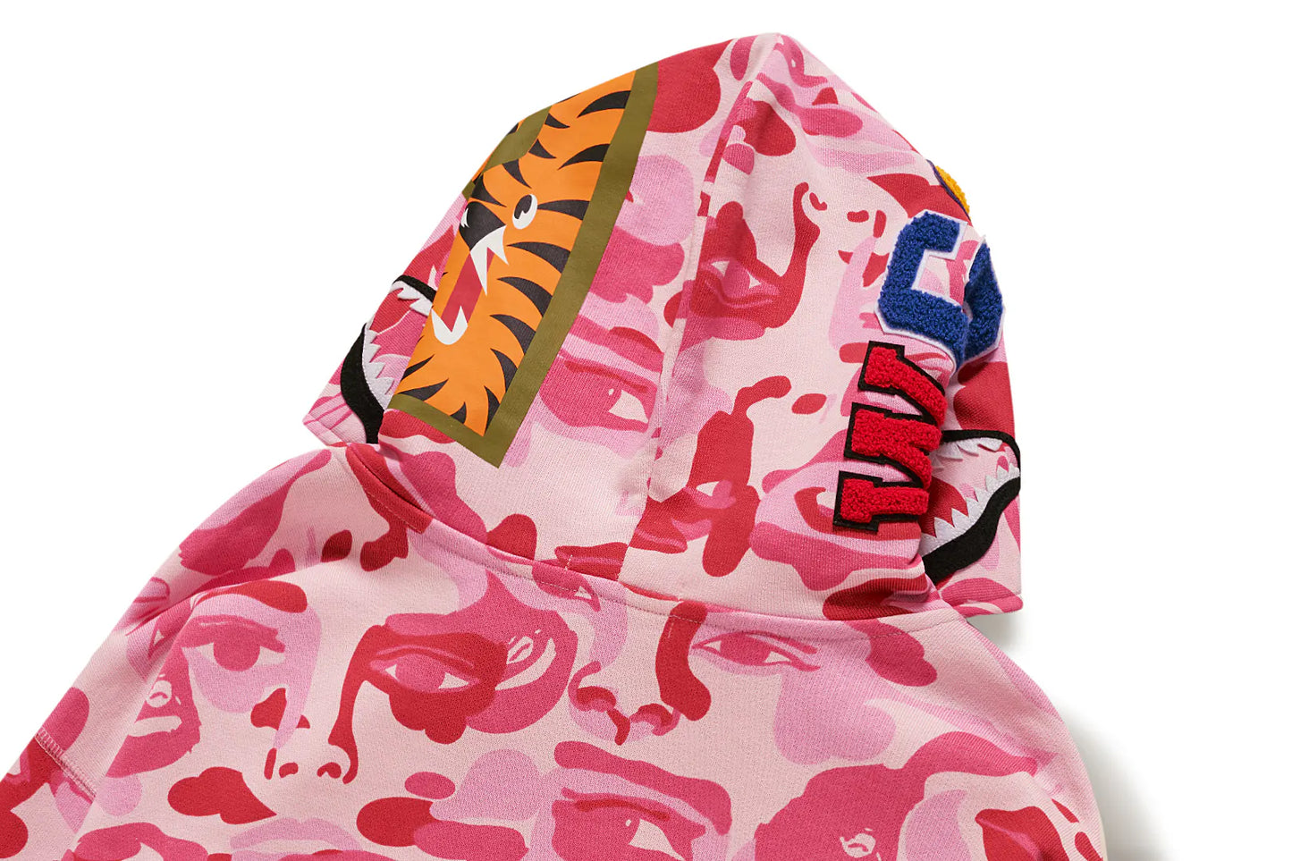 BAPE X KIDSUPER CAMO SHARK FULL ZIP HOODIE